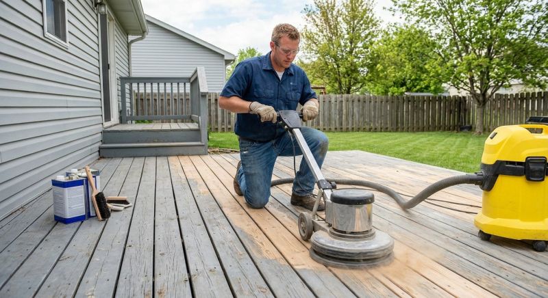 Deck Stain Stripping